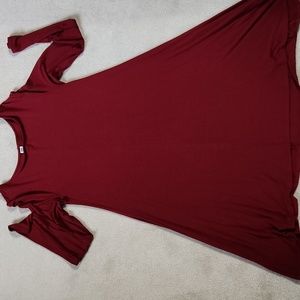 Old Navy Swing Maroon Swing Dress - Medium